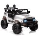 preview thumbnail 8 of 40, 12V Kids 2-Seater Ride On Truck Car Electric Vehicles with Parent Remote White