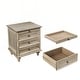 preview thumbnail 20 of 116, Wood NightStand with Metal Handle