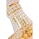 preview thumbnail 3 of 7, Empire 8 Light Down Chandelier With Gold Finish
