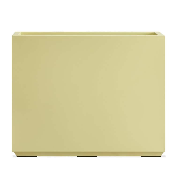 Metallic Heavy Planter for Outdoor Plants, 24.02" H x 30" W x 9.84" D	Tall and Long Metal Divider Planter Box