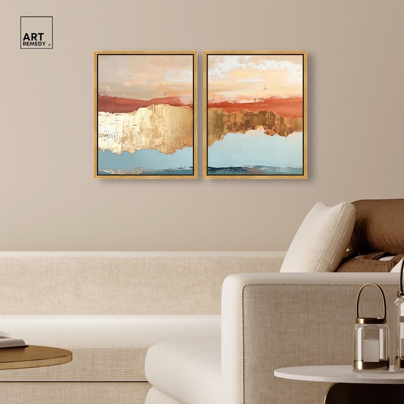 Earthy Glow III Canvas Set of 2 by Art Remedy