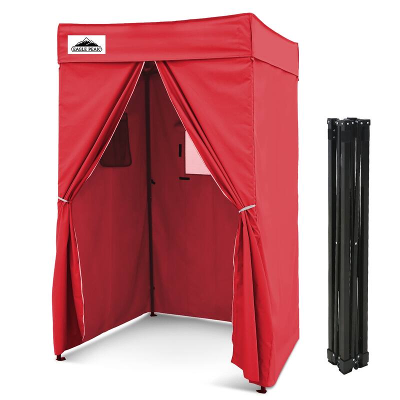 EAGLE PEAK Flex Compact 4x4 Pop-up Canopy Changing Room, Portable Privacy Dressing Room