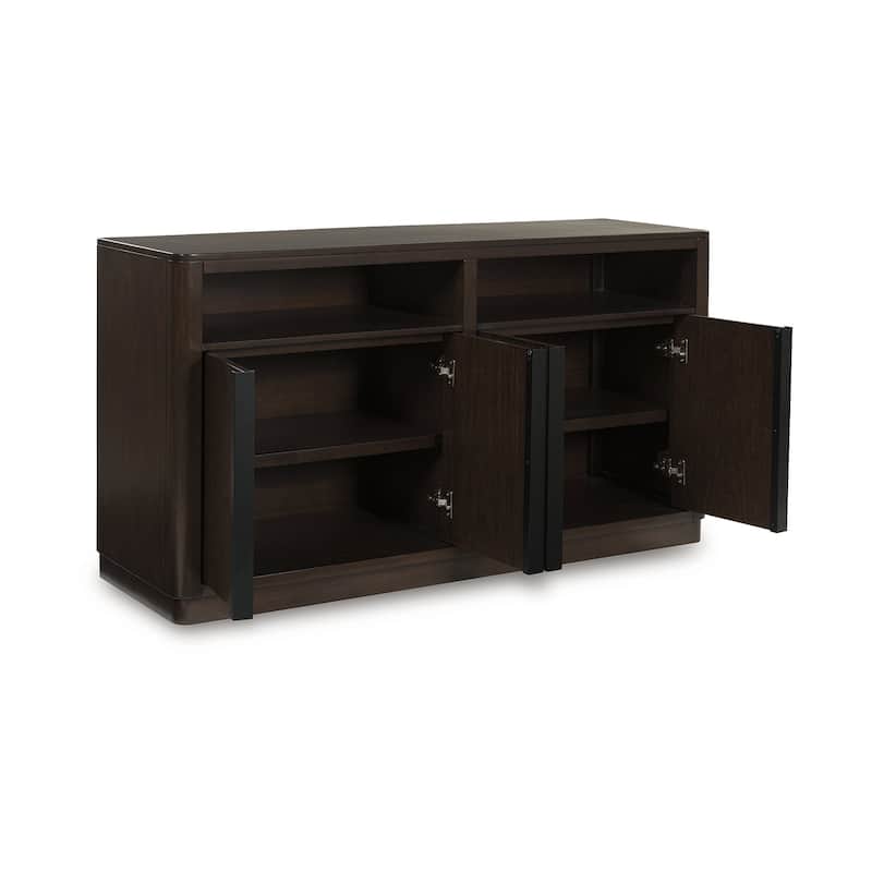 Signature Design by Ashley Kendamor Dark Brown Dining Server - 60" W x 18" D x 32.13" H