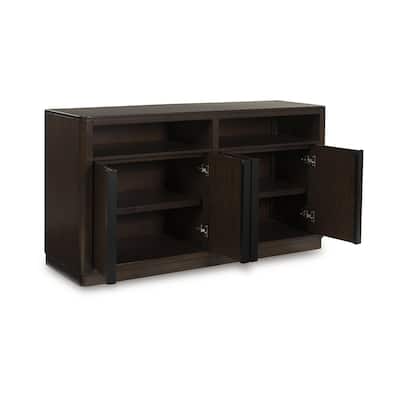 Signature Design by Ashley Kendamor Dark Brown Dining Server - 60" W x 18" D x 32.13" H