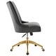 preview thumbnail 16 of 52, Empower Channel Tufted Performance Velvet Office Chair in Gold Teal