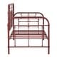 preview thumbnail 25 of 41, Vintage Series Distressed Metal Twin Metal Day Bed - Antique White