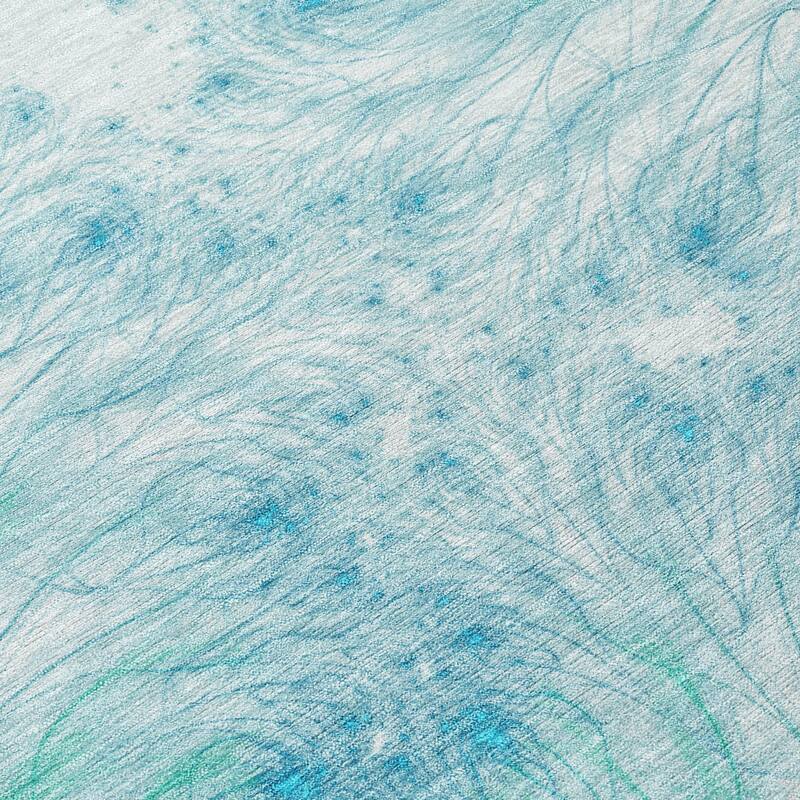 Machine Washable Indoor/ Outdoor Modern Cheraw Chantille Rug