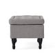 preview thumbnail 6 of 31, Chantelle Fabric Storage Ottoman by Christopher Knight Home