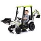 preview thumbnail 1 of 16, 4 in 1 Ride on Excavator White/Green