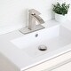 preview thumbnail 5 of 28, Stylish Single-Hole Bathroom Faucet Plate A-801 - 6 1/8"x 2 1/2"