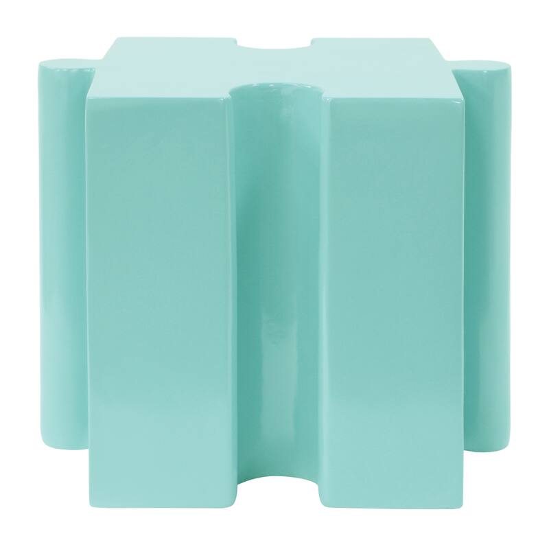 Puzzle Art Side Table, Modular Concave Edge MGO Table - Buy Singles or Combine for Custom Layouts, Indoor & Outdoor