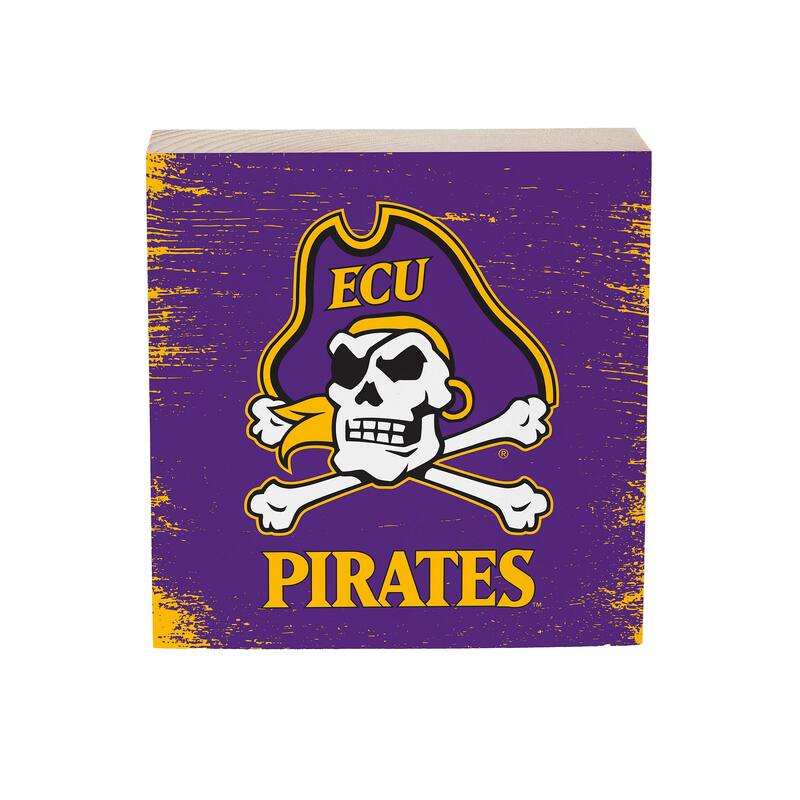 East Carolina University Wooden Tabletop Mantel Shelf Sign