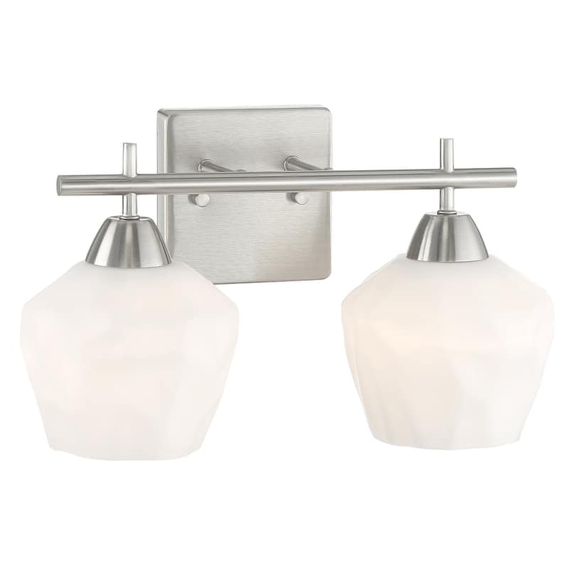 Minka Lavery Camrin 2 Light 14" Wide Bathroom Vanity Light - Brushed Nickel