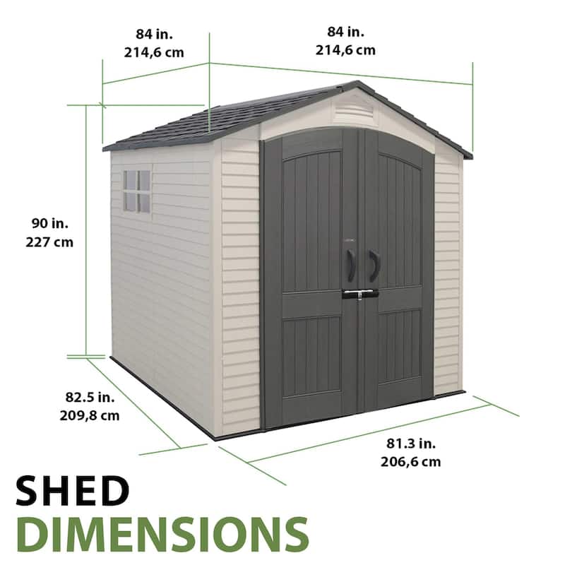 Lifetime 7 ft. x 7 ft. Deluxe Storage Shed