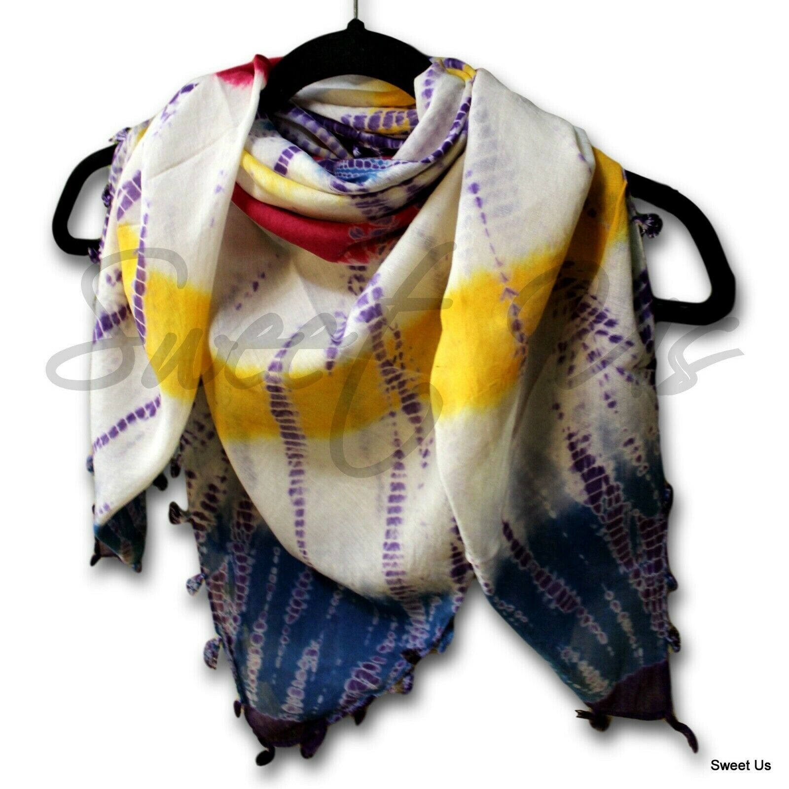 red summer scarf