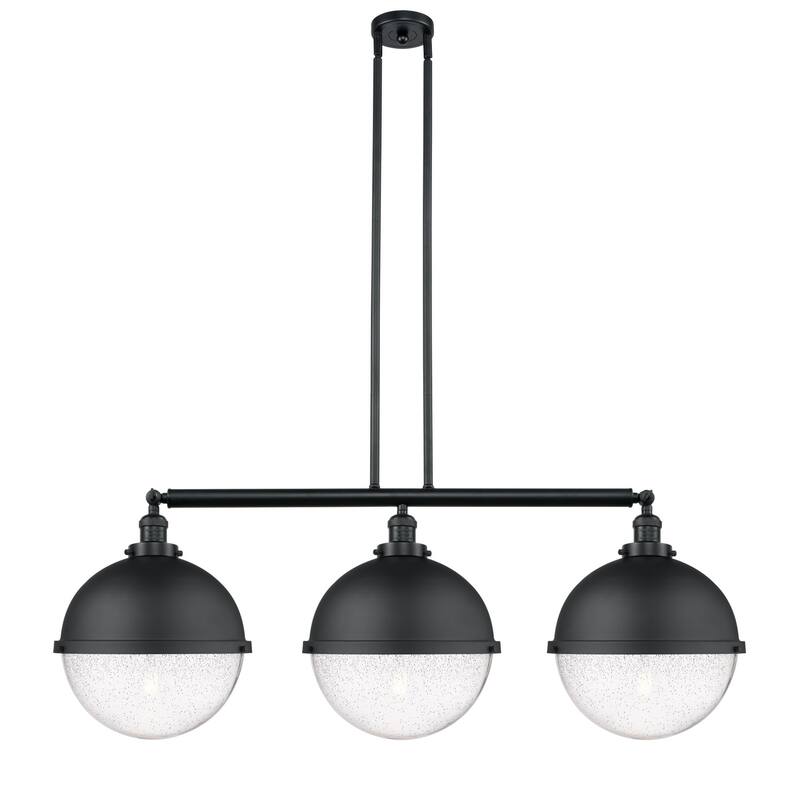 Innovations Lighting 213-17-45 Hampden Linear Hampden 3 Light 45" Wide - Matte Black / Seedy