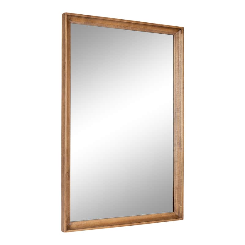 Kate and Laurel Hatherleigh Rectangle Wall Mirror - 24x36 - 24x36 - Rustic Brown