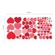 preview thumbnail 7 of 5, Walplus Minimal Colorful Hearts Wall Sticker Decal DIY Art Home Decor