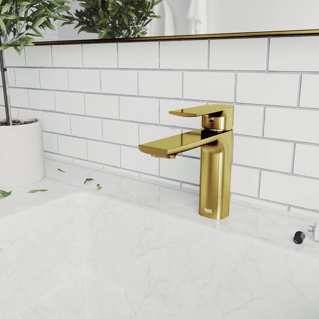 VIGO Davidson Single Hole Bathroom Faucet