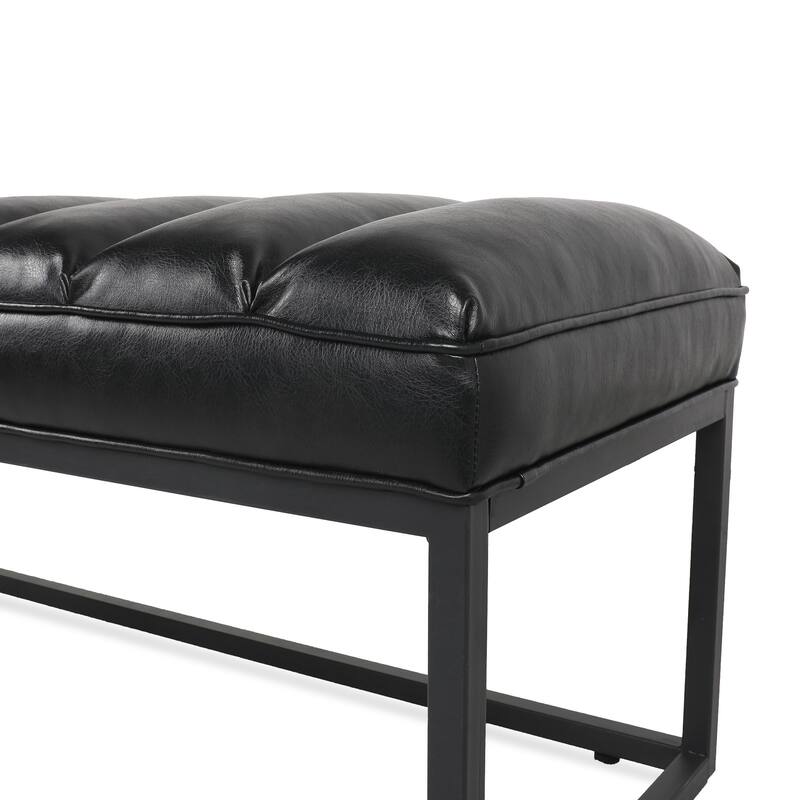 Modern Metal Base Upholstered Bench for Bedroom for Entryway