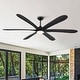 preview thumbnail 23 of 41, 72-inch Driftwood 6-Blade Large DC Ceiling Fan with Light and Remote