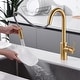 preview thumbnail 34 of 45, Luxier KTS21 Single Handle Pull Down Sprayer Kitchen Faucet