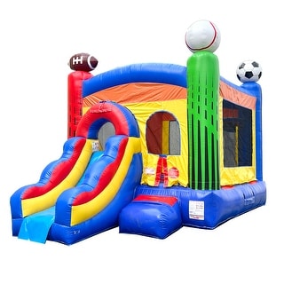 Pogo Bounce House Crossover Bounce House with Slide, Deluxe Sports