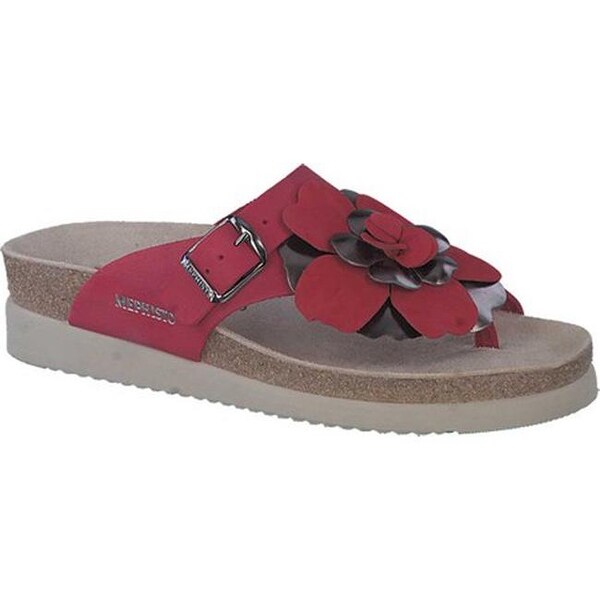 red mephisto sandals