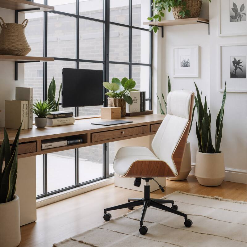 Flex High Back Office Chair White - White