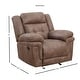 preview thumbnail 11 of 9, Austin Microfiber Glider Reclining Chair by Greyson Living