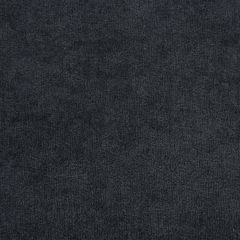 83" L-shaped Sectional Sofa with Storage, Ottoman, Pillows, Black Chenille Upholstery