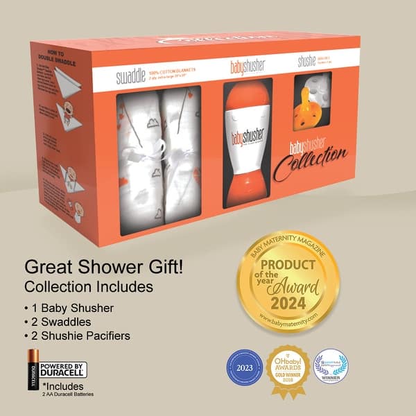 slide 2 of 5, Baby Shusher Collection Gift Set - Orange - N/A