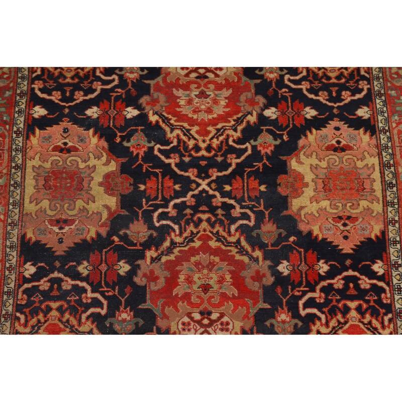 Pre-1900 Antique Sultanabad Persian Area Rug Hand-Knotted Wool Carpet - 4'9"x 6'8"