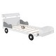 preview thumbnail 22 of 34, Car-Shaped Platform Bed Pine Wood Platform Bed with Headboard and Footboard Storage Shelves for Girls, Boys Bedroom