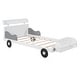 preview thumbnail 11 of 32, Wood Car-Shaped Platform Bed w/ Headboard & Footboard Storage Shelves