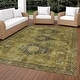 preview thumbnail 35 of 101, Machine Washable Indoor/ Outdoor Global Inver Chantille Rug Gold - 10' x 14'