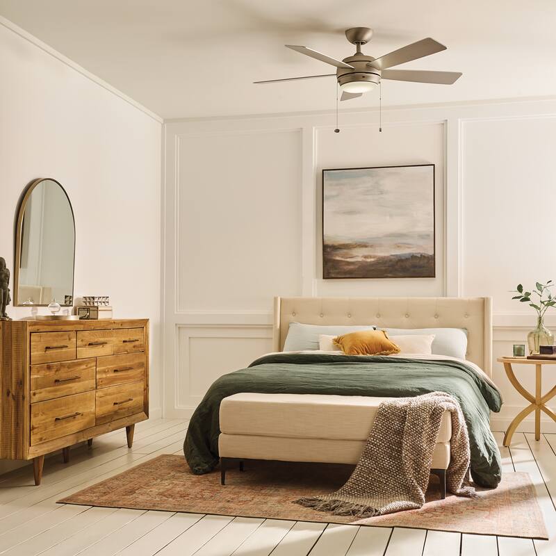 Kichler Lighting Starkk Collection 52-inch Brushed Nickel LED Ceiling Fan