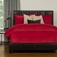 preview thumbnail 1 of 3, Mixology Padma 6-piece Bed Cap Comforter Set with Sewn Corners Berry - California King