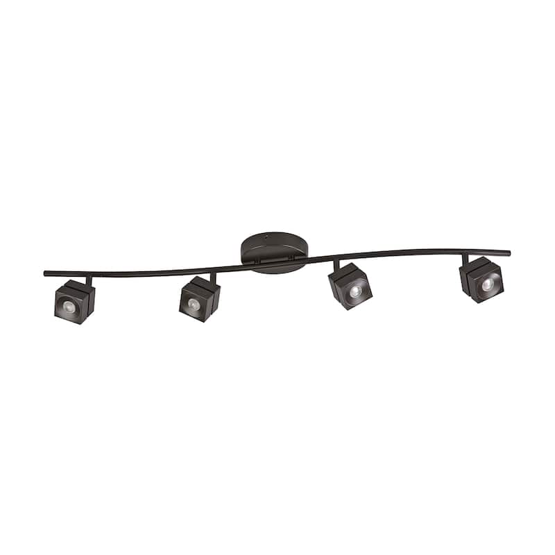 Cantrell 4-light Oil-Rubbed Bronze LED Track Head