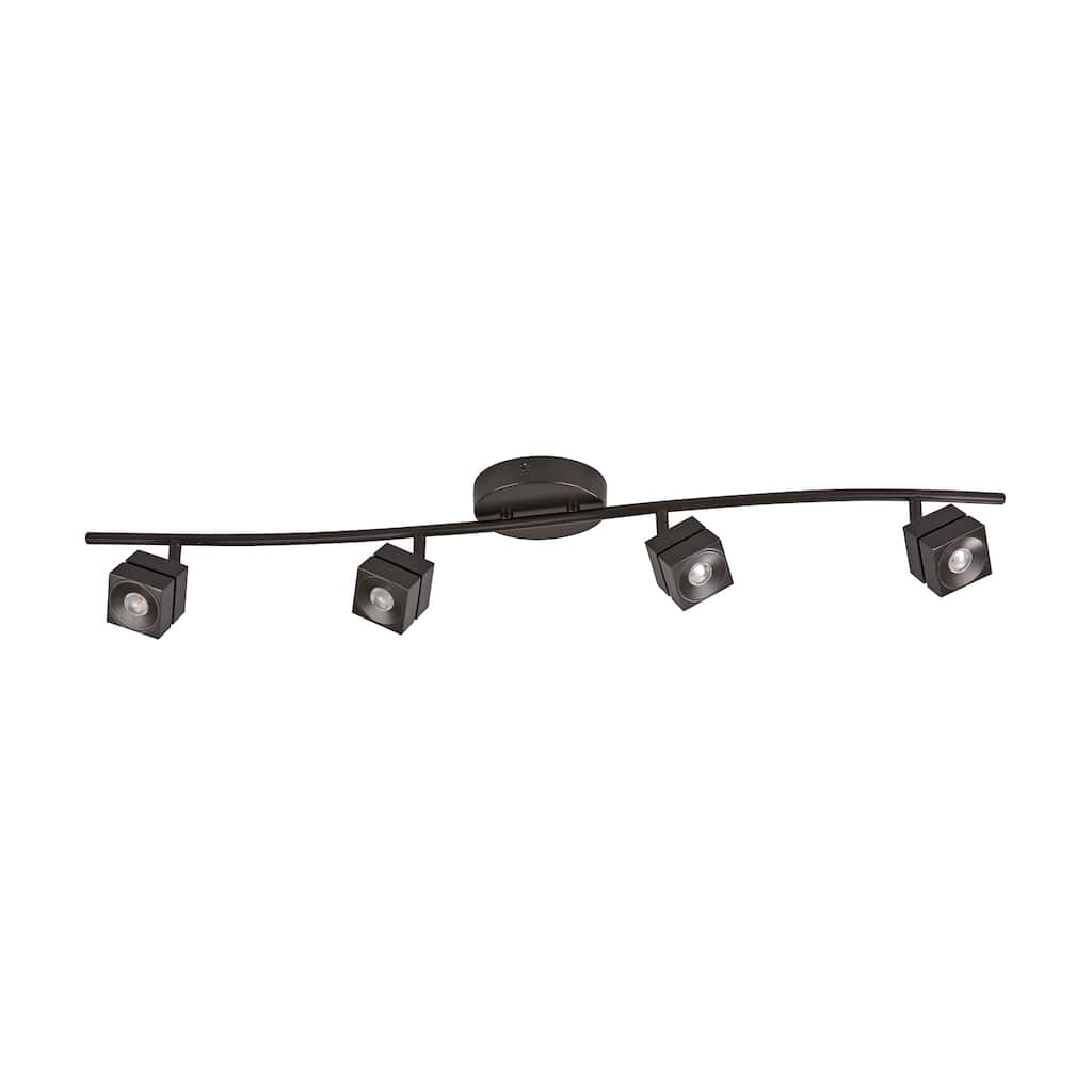 Cantrell 4-light Oil-Rubbed Bronze LED Track Head