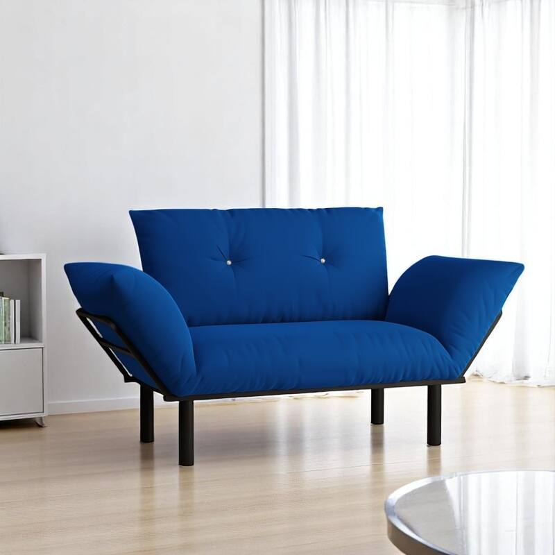 Adio Metal Frame Loveseat With Removable Cushions - Blue