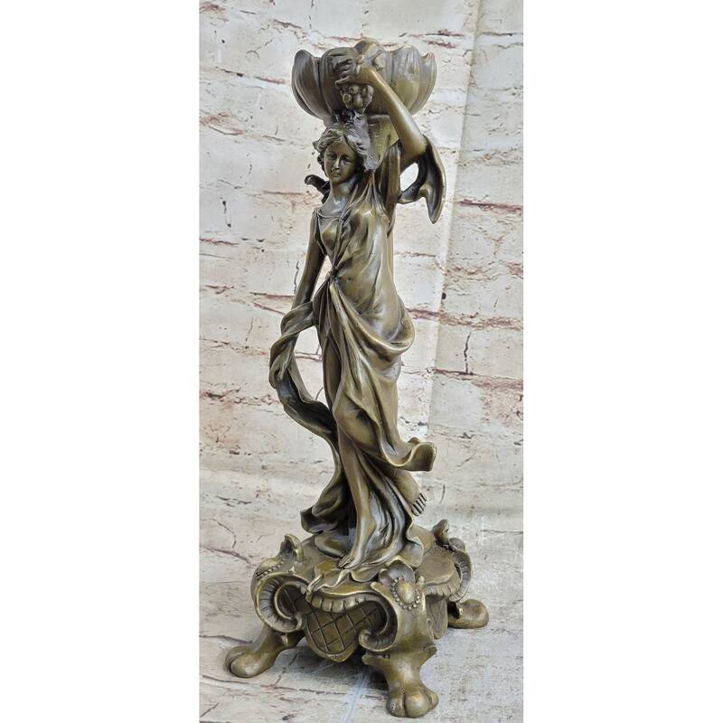 Victorian Mythology Sexy Woman Solid Bronze Candlestick Candle Holder Sale