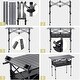 preview thumbnail 5 of 3, Adj. Height Aluminum Camping Table w/Storage Net & Bag - Black