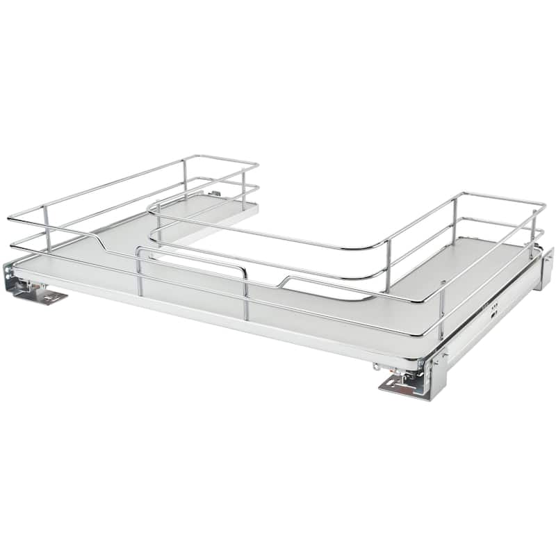 Rev-A-Shelf 5386 Series 30 Inch Pull Out U-Shaped Cabinet Organizer - Gray