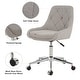 preview thumbnail 34 of 43, Modern Teddy Fleece Fabric with Metal Legs with Lift Adjustment, Swivel Office Chair