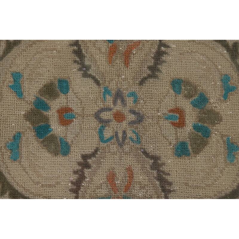Tabriz Persian Vintage Area Rug Handmade Wool Carpet - 9'6" x 13'0"