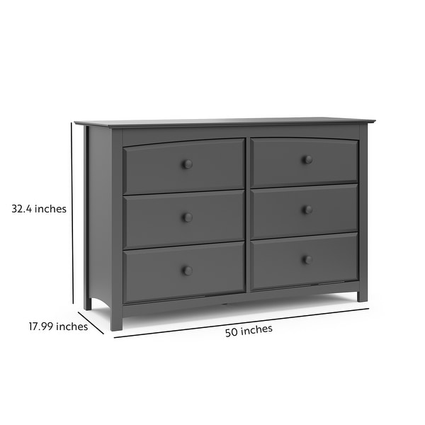 storkcraft 6 drawer dresser white