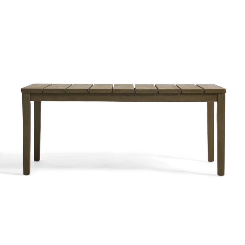 Casual 53"W Outdoor Patio Loveseat Set In Solid Teak Wood with Cushion