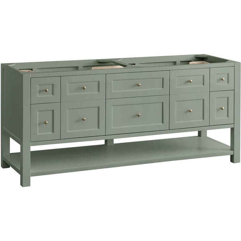 James Martin Vanities 330-V72-M Breckenridge 72" Free Standing Double - Smokey Celadon