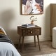 preview thumbnail 5 of 15, COSIEST Mid-Century Honeycomb 4 Legs Nightstands with Drawers 1-drawer